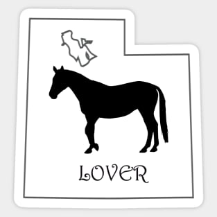 Utah Horse Lover Gift Sticker